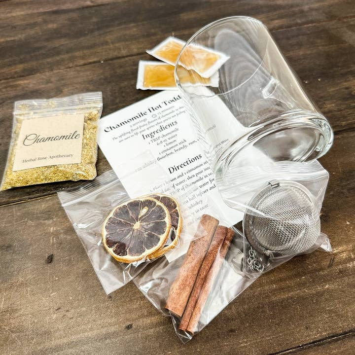 Chamomile Hot Toddy Gift Set – Organic Herbal Tea & Mug Set​