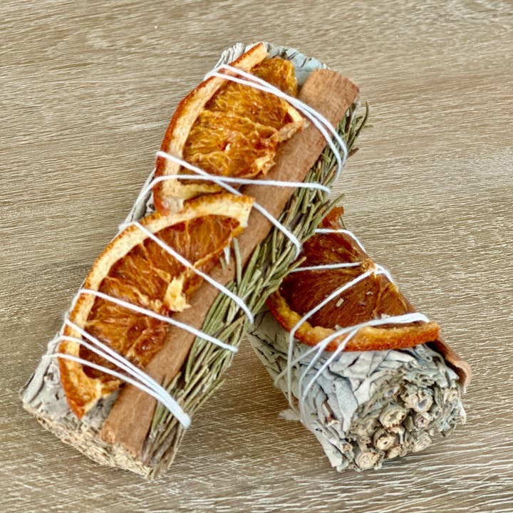 Wholesale White Sage Sticks with Orange