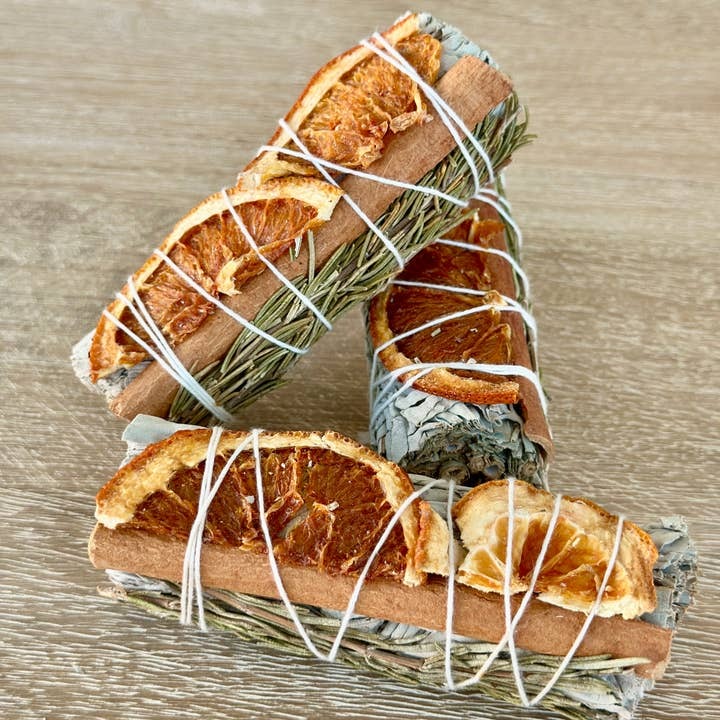 Wholesale White Sage Sticks with Orange